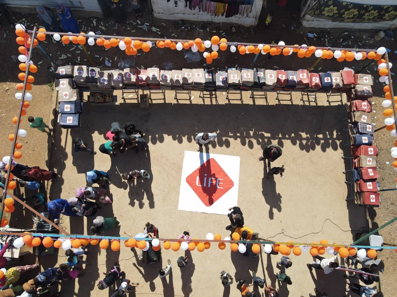 Campagne d'urgence d'aide alimentaire au Liban par notre ONG LIFE, 2023.